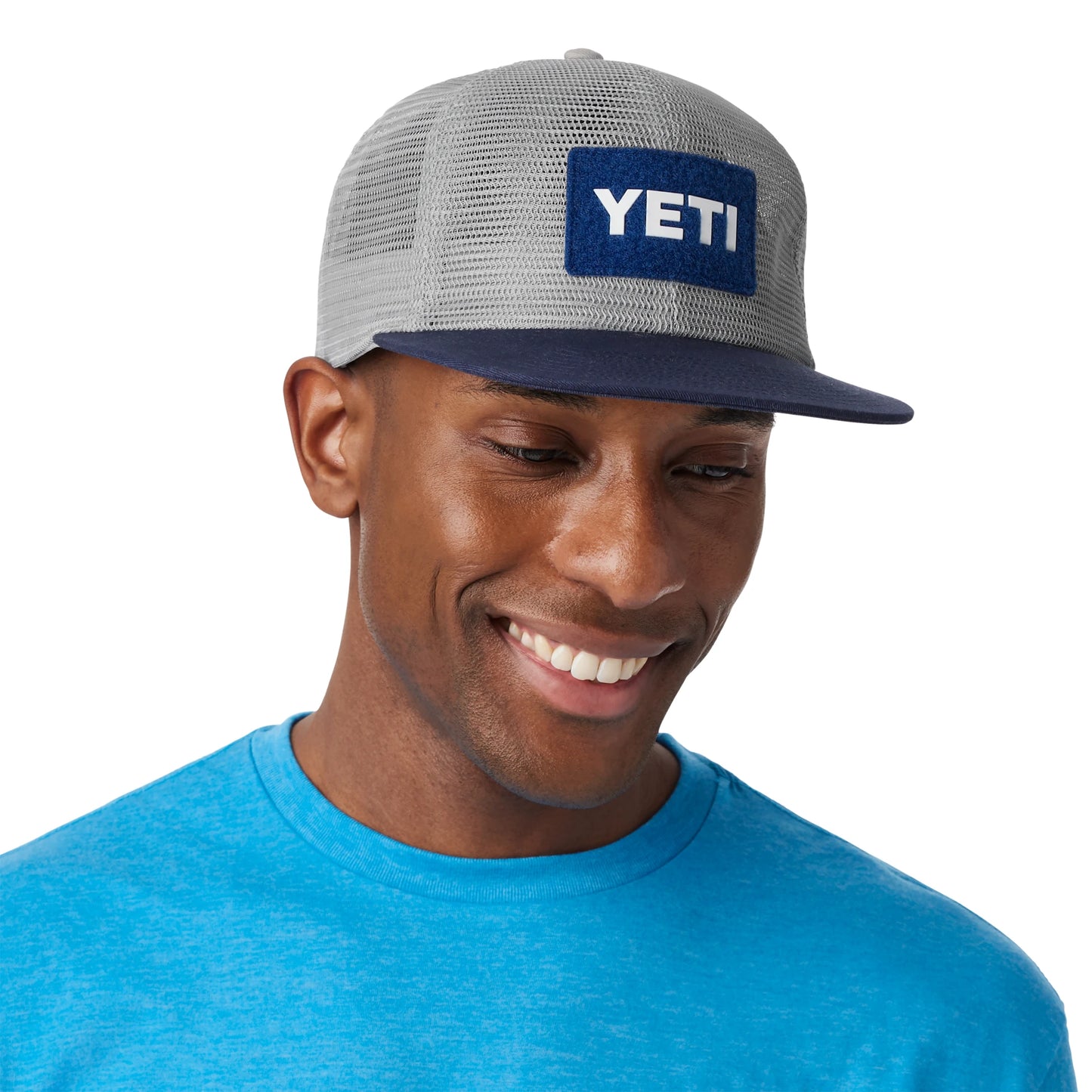 Flat Brim Mesh Hat