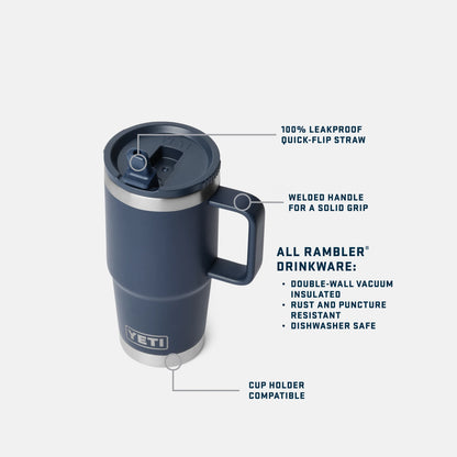 20 oz Travel Straw Mug