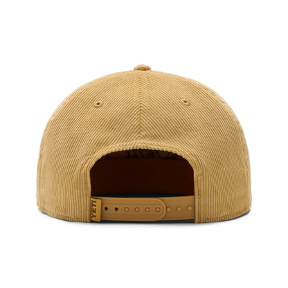 Corduroy Flat Brim Rope Hat